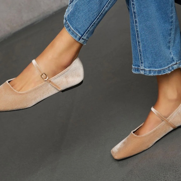 Velvet Ballet Flats - Picture 3 of 5